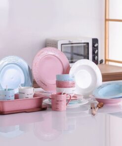 EMBOSSED DINNER SET 38 PCS
