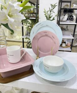 EMBOSSED DINNER SET 38 PCS