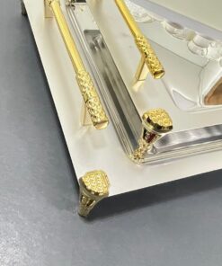 طقم صواني نهير باريس جولد برجل