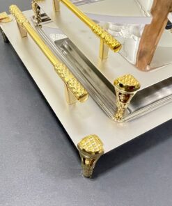 طقم صواني نهير باريس جولد برجل