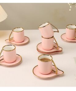 طقم قهوة روز ١٢ قطعة