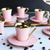 طقم قهوة روز ١٢ قطعة