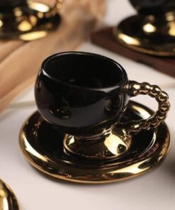طقم قهوة اسود يد بابلز ١٢ قطعة